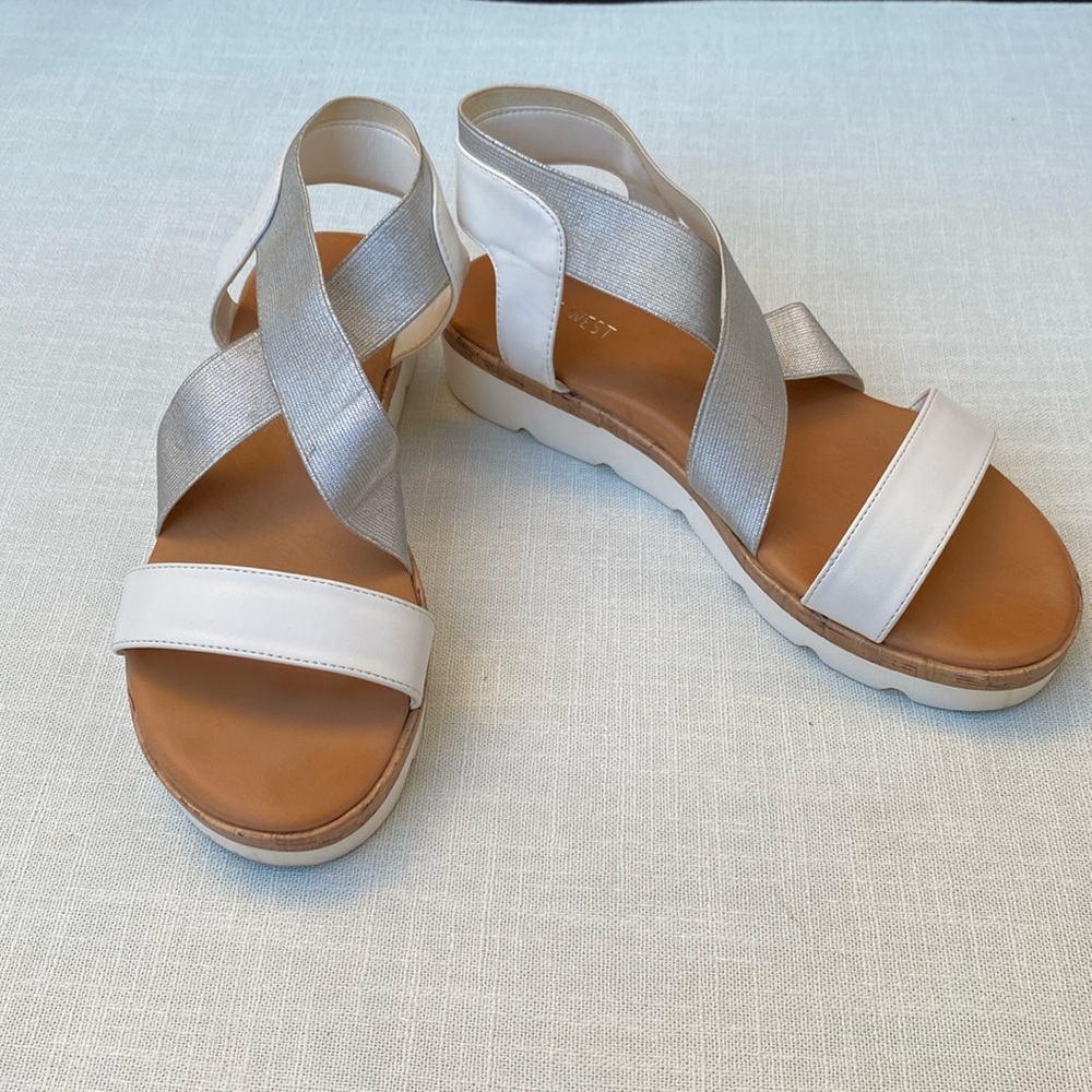 Nine West Platform Sandals Sz 8